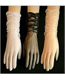 15 Denier Stretch Matte Sheer Tricot 8-Button with elasticized shirring Bridal Wedding Formal Prom Glove