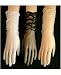15 Denier Stretch Matte Sheer Tricot 8-Button with elasticized shirring Bridal Wedding Formal Prom Glove