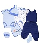 Little Cowboy/girl 10 Piece Gift Set By Bon Bebe - boy, nb