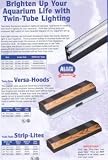 ALL-GLASS AQUARIUM 36 inch TWIN-TUBE FLUORESCENT OAK STRIP