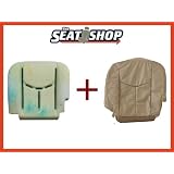 03 04 05 06 Cadillac Escalade Shale Leather Seat Cover bottom & foam LH by The Seat Shop