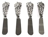  : Prodyne Pewter Grape Design Spreader, Set of 4