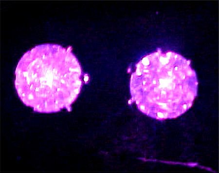 Click here to buy 8mm Light Up LED CZ Round Stud Earrings Purple by Coolstuff4U.