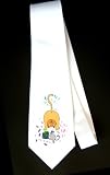 Party Decoration Necktie with cat, chasing, stealing, mouse, cheese