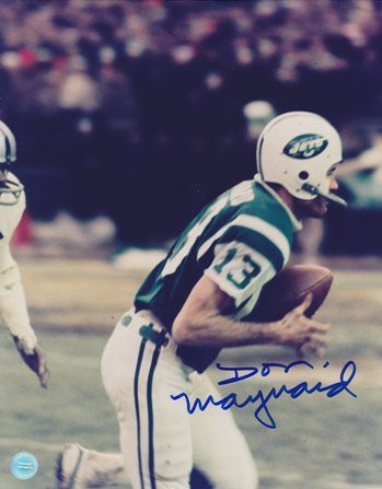Don Maynard Autographed New York Jets 8x10 Photo - Hall of Famer