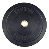 5 KG Solid Rubber Weight Plate Black