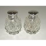 Vintage Glass Salt & Pepper Shakers