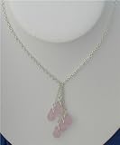 GEMSTONES NECKLACES, SILVER ,QUARTZ JP619