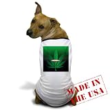 Artsmith, Inc. Dog T-Shirt Marijuana Joint and Leaf