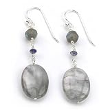 Barse Sterling Silver Linear Teardrop Frenchwire Earrings