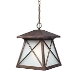 Elk Lighting 64005-1 Spencer 1-Light Outdoor Pendant In Hazelnut Bronze