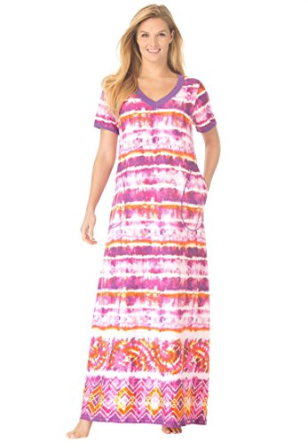 Dreams & Co. Women's Plus Size Petite Maxi Lounger