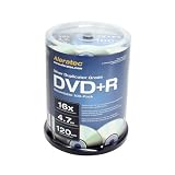 Aleratec 300118 Duplicator Grade 16x DVD+R Recordable Media, Silver, 100 Pack