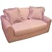 Kid's Sofa Sleeper with 2 Pillows- Pink Check