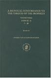 A Bilingual Concordance to the Targum of the Prophets: Samuel (I) (Bilingual Concordance to the Targum of the Prophets)