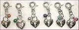Celltei Nickel-plated Base Metal Pet Charm - Unlock Your Heart - Small