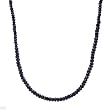 Necklace With 62.00ctw Genuine Sapphires Beautifully Crafted in 925 Sterling silver. Total item weight 13.3g Length 18in