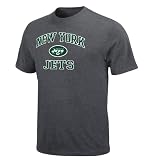 NFL Mens New York Jets Heart And Soul II Adult Short Sleeve Basic Tee (Charcoal Heather, X Large) 41Z9QWuhsUL. SL160 NFL Mens New York Jets Heart And Soul II Adult Short Sleeve Basic Tee (Charcoal Heather, X Large)