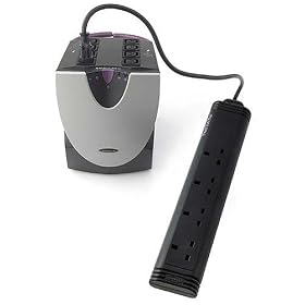 Belkin 4-Way Power Strip, IEC Male to 4 UK Plugs for use with UPS, 2m Cable