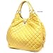 Yellow Monica Faux Leather Hobo Bag Purse Handbag