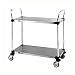 41Z9TrZsL4L. SL75  Commercial Utility Cart with 3 Shelves   Stainless Steel   18x30 by InterMetro