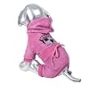 Designer Dog Apparel - Terrycloth Jumpsuit for Dogs - Purple - Size 16 - Medium