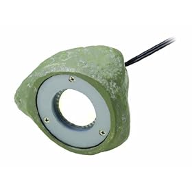 Lite Source LS-1911 Stone-Shaped Outdoor Light with Timer, Granite Single Rock Shaped