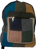 Authentic Soul Organic Hemp Patch Backpack Bookbag