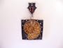 Ammonite and Garnet Pendant