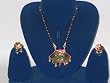 Traditional Jewelry Meenakari Necklace Set and Earrings In Multi Beads-3pc Set(Brand New) Free Shipping