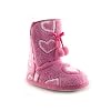 Priceless Womens Pink Heart Slipper Boots