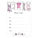 Box of 10 Lingerie Party Fill-In Invitations