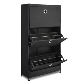 Whitmor Shoe Cabinet, Black