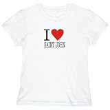 T-Shirt Woman White  Love Classic Saint John  Grenada City