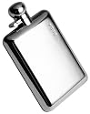 Sterling silver hip flask - 6 oz, presentation box and funnel