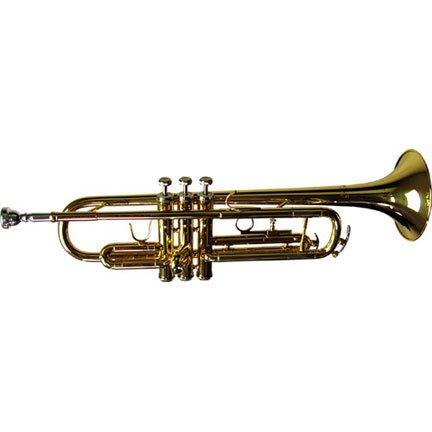 Rossetti Bb Trumpet with 1 Year Warranty - Lacquer Plated, Hardshell Case