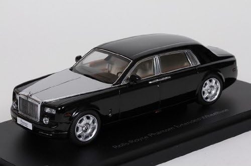 Kyosho 1/43 die-cast minicar Kyosho original "Rolls-Royce Phantom EXTENDED WHEEL BASE (Diamond Black)" black black model part number K05541DBK