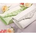 Iridescent Seed Pearl Evening Bag - Fresh Green Satin