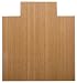 Anji Mountain Bamboo Rug Co. 48-Inch-by-52-1/2-Inch Bamboo Roll-Up Chair Mat, ¿-Inch Thick, Natural