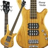 Rock Bass Corvette $$ 4 String Bass (Honey Violin)