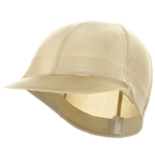 Solid Spandex Pin Wheel Visor Cap-Khaki W15S18B