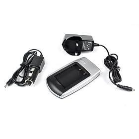 Battery--World Casio NP-30 NP-30DBA Fujifilm NP-60 Kodak KLIC-5000 Olympus LI-20B Panasonic CGA-S301 CGA-S302A CGA-S302A/1B CGA-S302E/1B Pentax D-LI2 Ricoh DB-40 Samsung SLB-1037 SLB-1137 AC / DC Replacement Battery Charger Set for Creative NP-60 Fujifilm NP-60 Gateway 6500831 02491-0017-00 024-910001-10 HP A1812A L1812A Photosmart R07 Q2232-80001 Kodak KLIC-5000 Olympus LI-20B Panasonic CGA-S301 CGA-S302A Digital SLR Camera