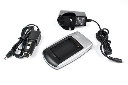 Battery--World Casio NP-30 NP-30DBA Fujifilm NP-60 Kodak KLIC-5000 Olympus LI-20B Panasonic CGA-S301 CGA-S302A CGA-S302A/1B CGA-S302E/1B Pentax D-LI2 Ricoh DB-40 Samsung SLB-1037 SLB-1137 Digital Camera Replacement Battery Charger - AC & DC Compatible Travel Battery Charger