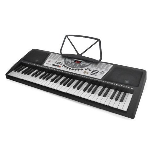 Ibiza 61 Tasten Einsteiger Keyboard OnBoard-Record (100 Klangfarben/Rythmen, 8 Drums, Lernmodus)