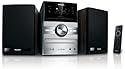 Philips MCM 207 Kompaktanlage (CD/MP3/WMA-Player, UKW-/MW-Tuner, USB 2.0) schwarz/silber
