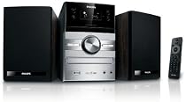 Philips MCM 207 Kompaktanlage (CD/MP3/WMA-Player, UKW-/MW-Tuner, USB 2.0) schwarz/silber