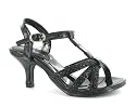 Platino "Diva" Girls High Heel Sandals - Black Patent