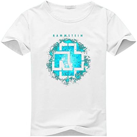 Rammstein logo For Women's Printed Short Sleeve Tee Tshirt Medium White
