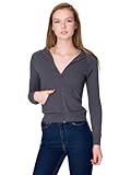 American Apparel California Fleece Women's Zip Hoodie - Asphalt / M