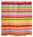 Color STRIPES FABRIC Shower CURTAIN & rings hooks NEW